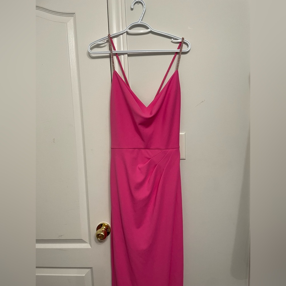 NWT Adrianna Papell Elegant Pink Evening Gown - Picture 5 of 8